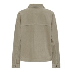 ONLY Kana Corduroy langærmet jakke - Silver mink