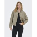ONLY Kana Corduroy langærmet jakke - Silver mink