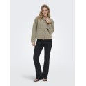 ONLY Kana Corduroy langærmet jakke - Silver mink