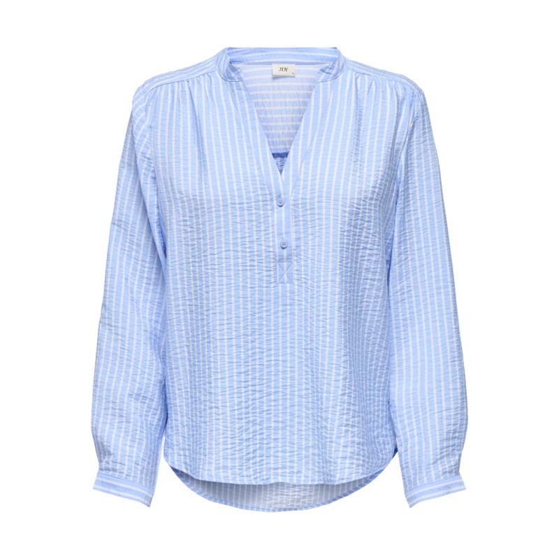 JDY Barbara life langærmet bluse - Frozen Fjord