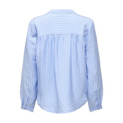 JDY Barbara life langærmet bluse - Frozen Fjord