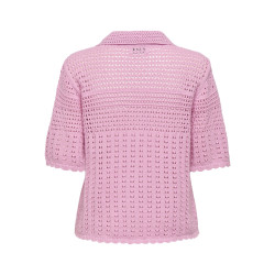 JDY Robin S/L Strik Cardigan - Bonbon