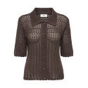 JDY Robin S/L Strik Cardigan - Bracken
