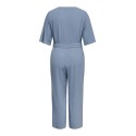 ONLY CARMAKOMA Josee Metta kortærmet jumpsuit - Faded Denim