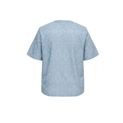 ONLY CARMAKOMA Hellen kortærmet t-shirt - Faded Denim