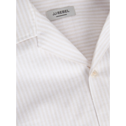 JJ REBEL Moss Sunny kortærmet hør skjorte - Moonbeam