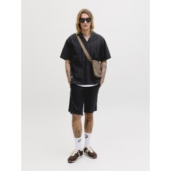 JACK & JONES Tyson kortærmet resort skjorte - Black