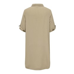 ONLY CARMAKOMA Elza trekvartærmet kjole - Silver Mink