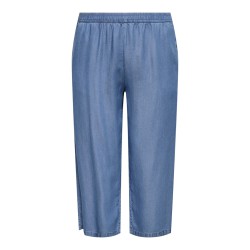 ONLY CARMAKOMA Charis Life culotte bukser - Medium blue denim