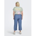 ONLY CARMAKOMA Charis Life culotte bukser - Medium blue denim