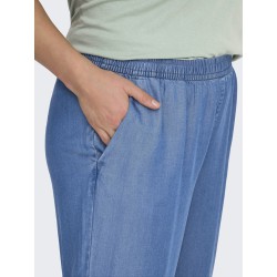 ONLY CARMAKOMA Charis Life culotte bukser - Medium blue denim