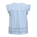 ONLY Charis Life kortærmet top - Light Blue Denim