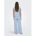 ONLY Charis Life kortærmet top - Light Blue Denim