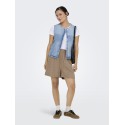 ONLY Aya kortærmet denim vest - Light Blue Denim