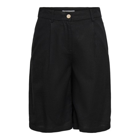 ONLY Goa lange hør shorts - Black
