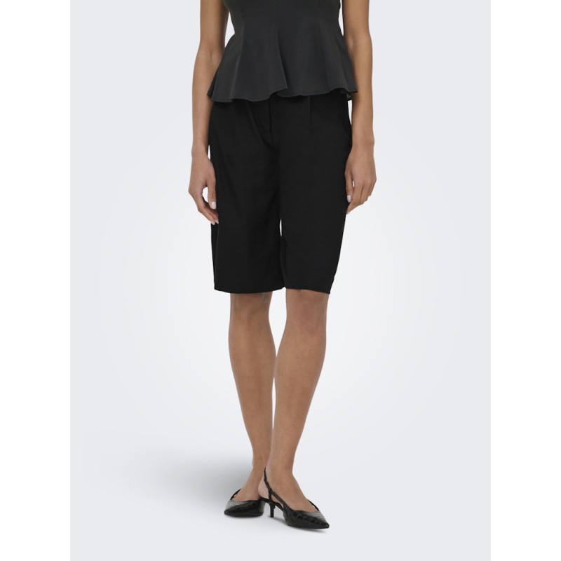 ONLY Goa lange hør shorts - Black