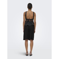 ONLY Goa lange hør shorts - Black