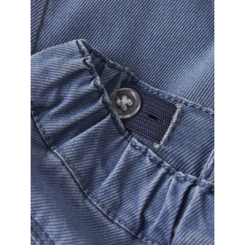 NAME IT BABY Rose Broderede Jeans 5321 - Light Blue Denim / Flower