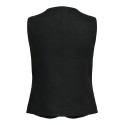 ONLY Goa kortærmet hør vest - Black