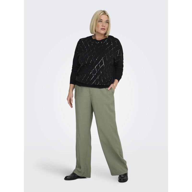 ONLY CARMAKOMA Aris Life bukser -  Smokey Olive