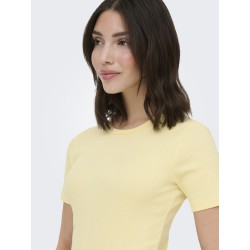 JDY Lucky kortærmet T-shirt - Light Grey Melange