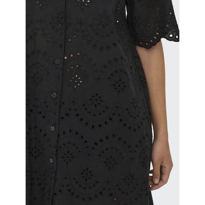 ONLY Valais kortærmet Kjole - Black