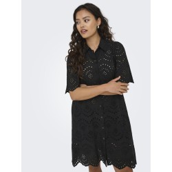 ONLY Valais kortærmet Kjole - Black