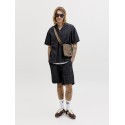 JACK & JONES Jaiden Tyson Jogger Shorts - Black