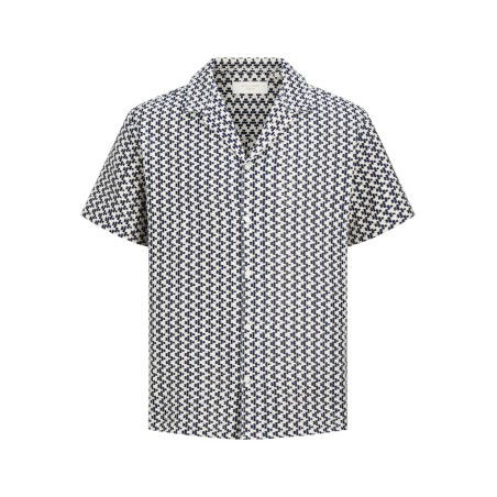 JACK & JONES Montauk kortærmet hæklet skjorte - Sky Captain