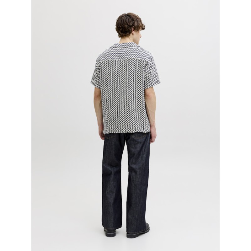 JACK & JONES Montauk kortærmet hæklet skjorte - Sky Captain