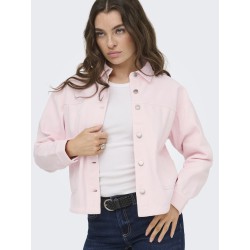 JDY Noma langærmet jakke - Chalk Pink