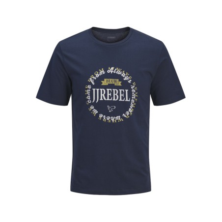 JJ REBEL Gaze kortærmet t-shirt - Navy Blazer