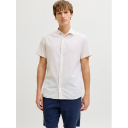 JJ REBEL Moss Sunny Hør Skjorte - Navy Blazer