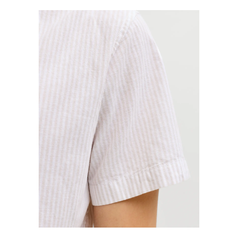 JJ REBEL Moss Sunny Hør Skjorte - Navy Blazer