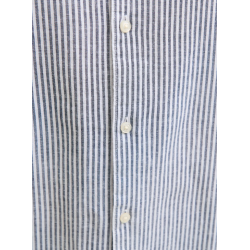 JJ REBEL Moss Sunny Hør Skjorte - Navy Blazer