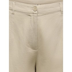 ONLY CARMAKOMA Goa lange hør shorts - Oxford Tan