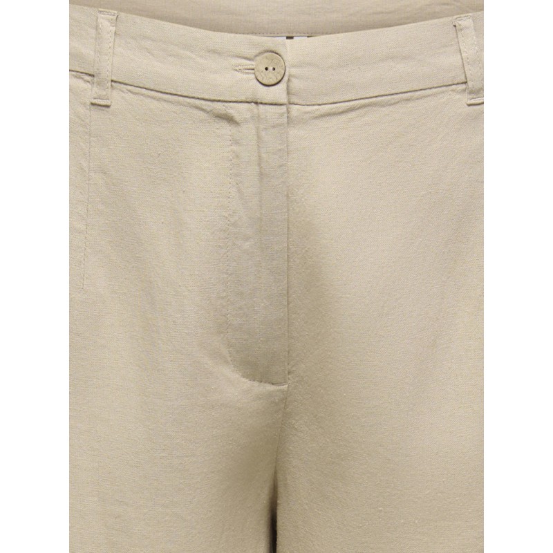 ONLY CARMAKOMA Goa lange hør shorts - Oxford Tan