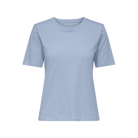 ONLY Happy S/S Rund Hals T-shirt - Cashmere Blue