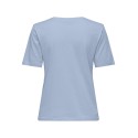 ONLY Happy S/S Rund Hals T-shirt - Cashmere Blue