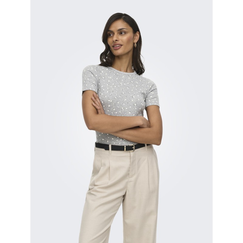 JDY Lucky kortærmet T-shirt - Chicory Coffee