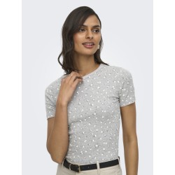 JDY Lucky kortærmet T-shirt - Chicory Coffee