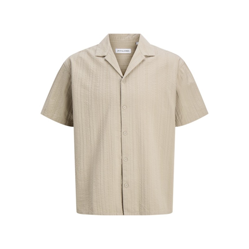 JACK & JONES Tyson kortærmet resort skjorte - String