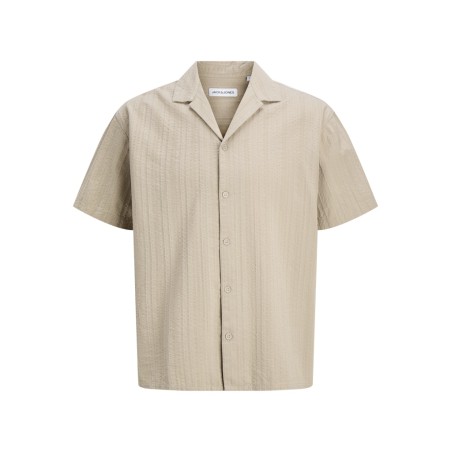 JACK & JONES Tyson kortærmet resort skjorte - String