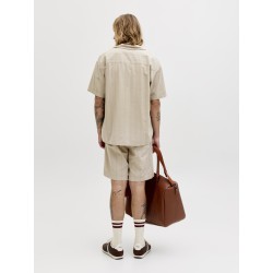 JACK & JONES Tyson kortærmet resort skjorte - String