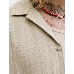 JACK & JONES Tyson kortærmet resort skjorte - String