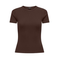 JDY Lucky kortærmet T-shirt - Chicory Coffee