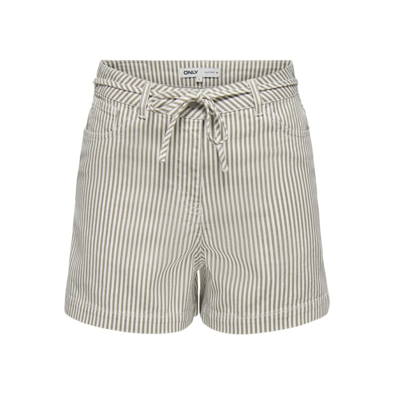 ONLY Naomi stribede shorts - Winter Twig