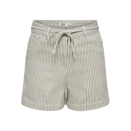 ONLY Naomi stribede shorts - Winter Twig