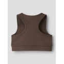 NAME IT KIDS Diana ærmeløs crop top - Chocolate Martini