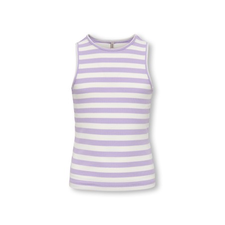KIDS ONLY Kenya Rib Stripe Tanktop - Lilac Breeze